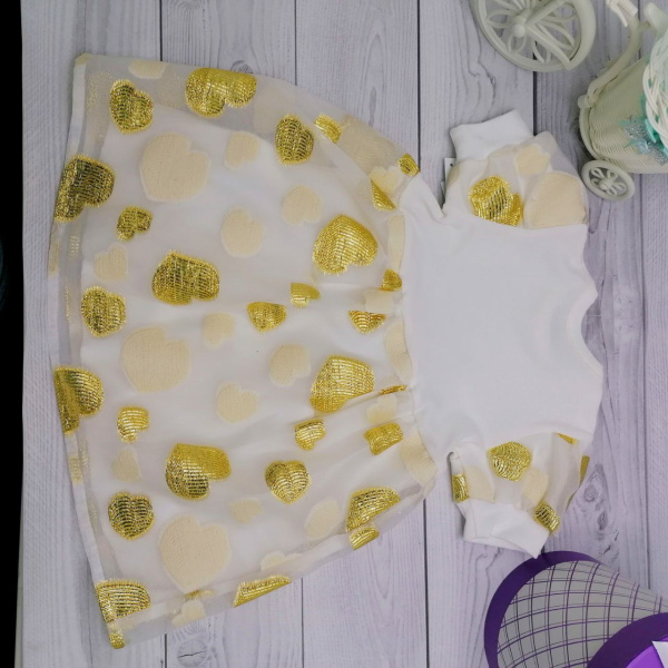 Платье нарядное для девочки Bebika (17/30-20), верх: 100% полиэстер, подкладка: 100% натуральный хлопок